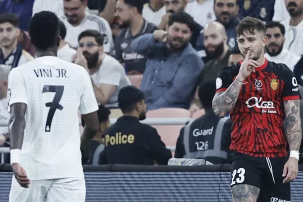 Polémica en el triunfo de Real Madrid sobre Mallorca: Pablo Maffeo se cruzó con Vinicius Jr