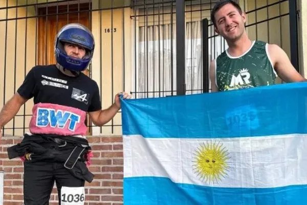 Corrió una maratón homenajeando a Franco Colapinto y recibió un mensaje del piloto