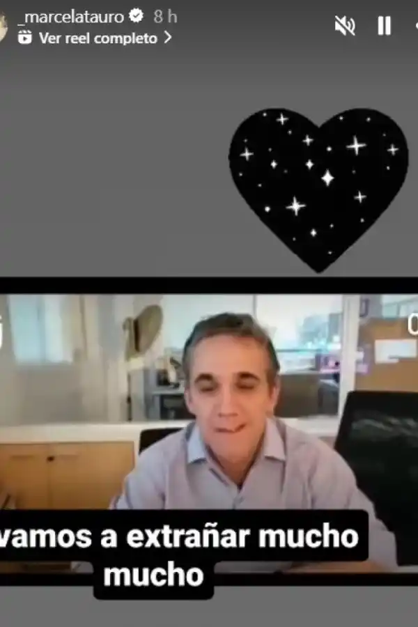 Marcela Tauro, una de sus compañeras en el medio, compartió una emotiva historia en Instagram
