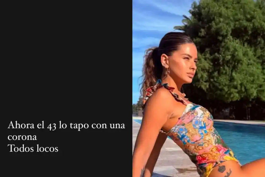El tatuaje del número 43 fue reemplazado por una corona, según reveló Yanina Latorre.