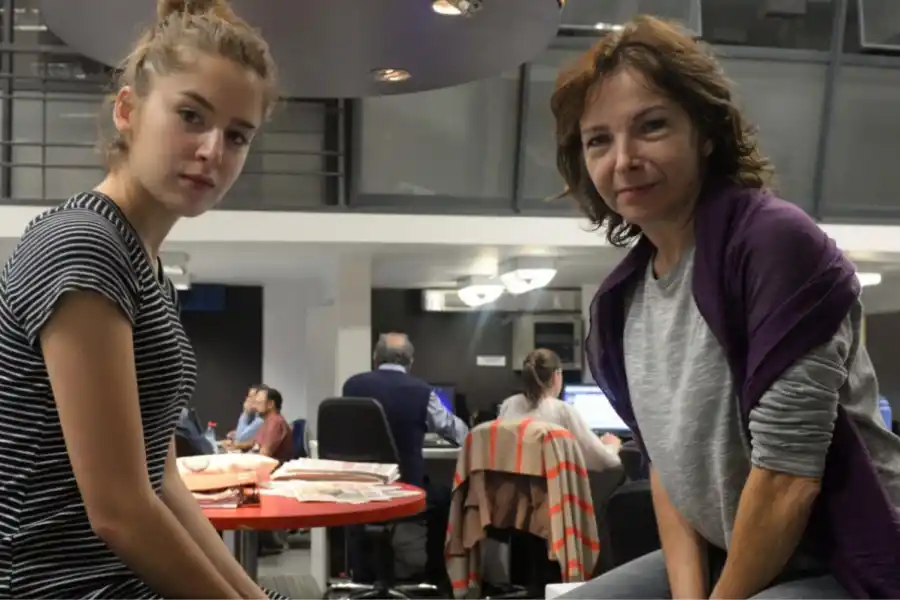 Alejandra Darín junto a su hija Antonia