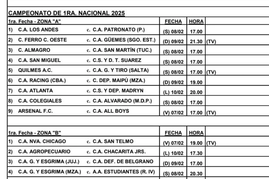 Atento, San Martín de Tucumán: confirmado el día y el horario para el debut en la Primera Nacional