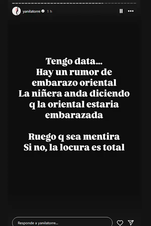 La historia de Yanina Latorre sobre los rumores de embarazo de la China Suárez.