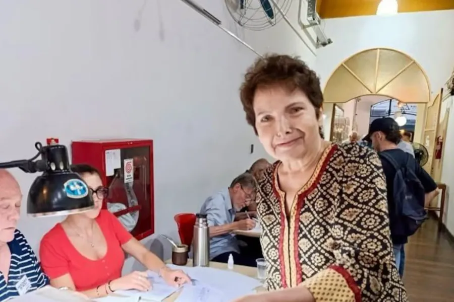 Alejandra Darín en la última votación en la Asociación Argentina de Actores y Actrices. 