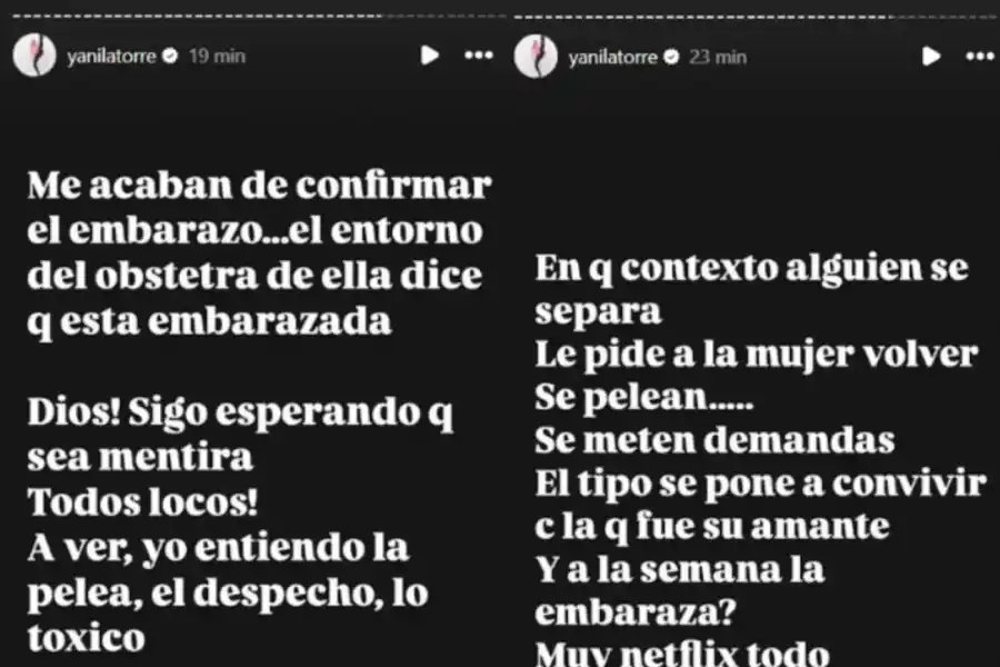 Yanina Latorre confirmó el embarazo de la China Suárez.