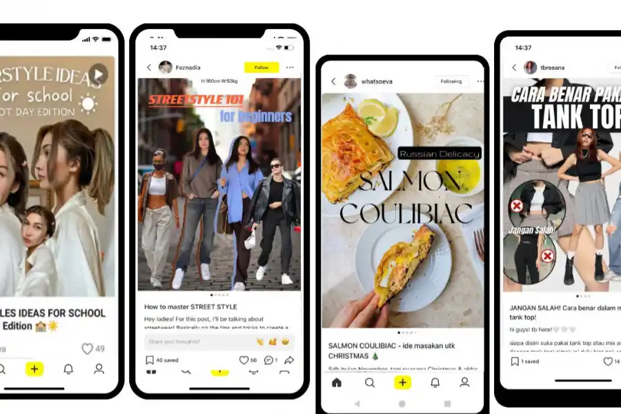 PROPIEDAD DE TIKTOK. Lemon8 es una aplicación social para publicar fotos y vídeos.