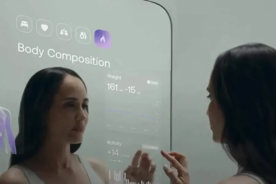 Así es Omnia, el espejo que monitorea tu salud vía inteligencia artificial y hasta pide turnos médicos.