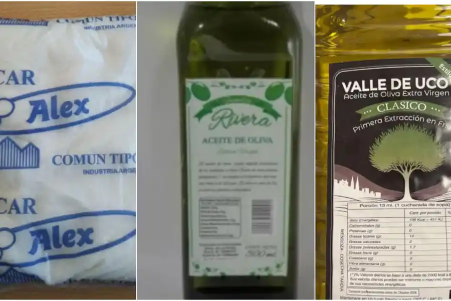 La ANMAT prohibió la venta de una marca de azúcar y dos de aceite de oliva. 
