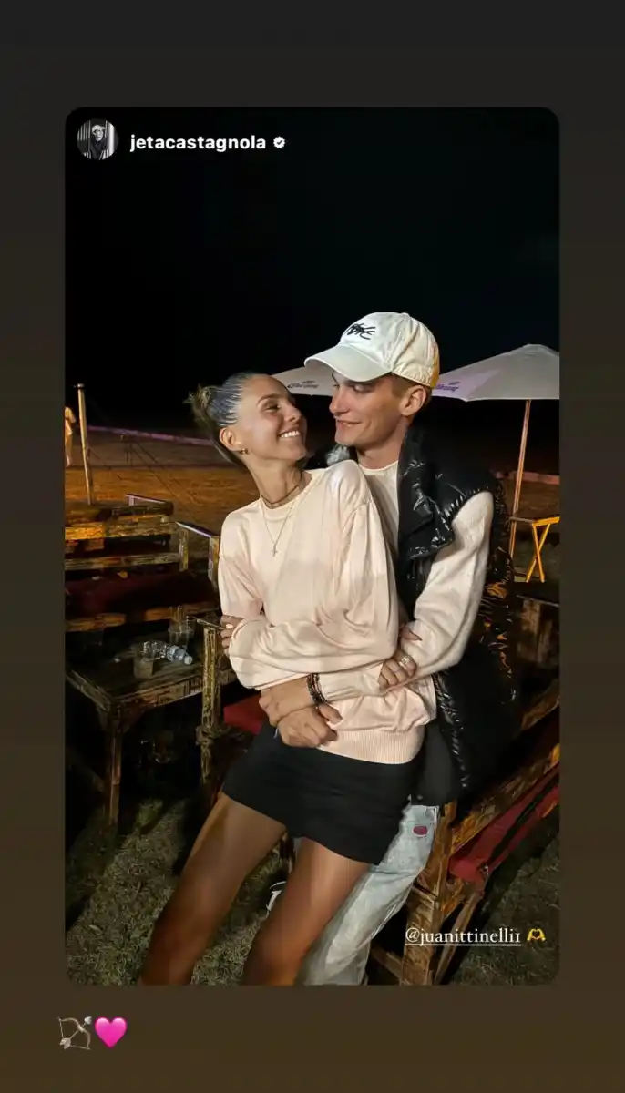 La foto que reposteó Juani Tinelli en sus historia de Instagram.