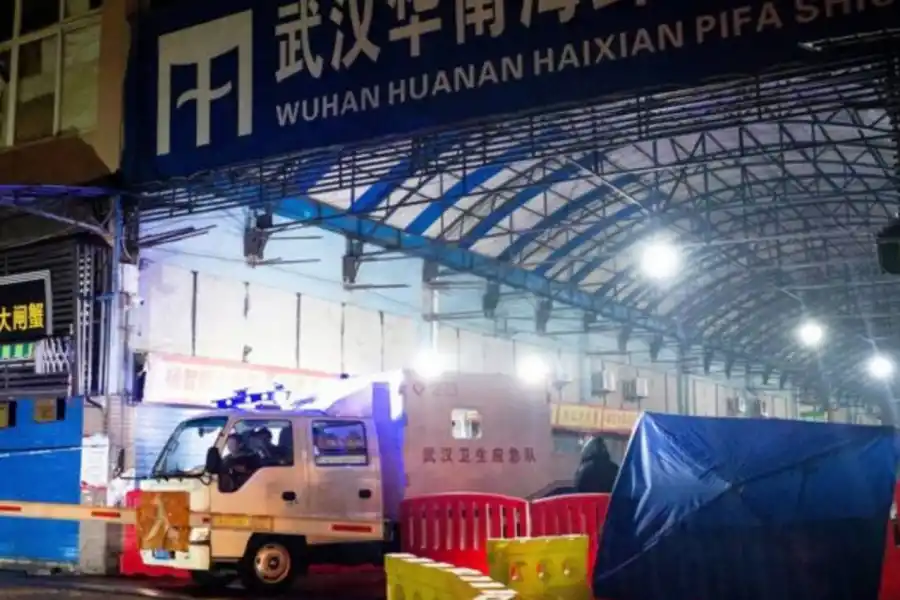 EL MISTERIO. Las sospechas de que el virus de covid-19 pasó de los animales a los humanos puso las miradas sobre el antiguo mercado de mariscos de Huanan.