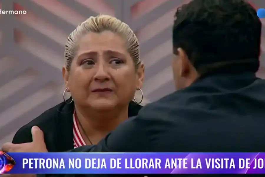 Petrona se reencontró con su esposo Jorge en Gran Hermano y no pudo contener las lágrimas.