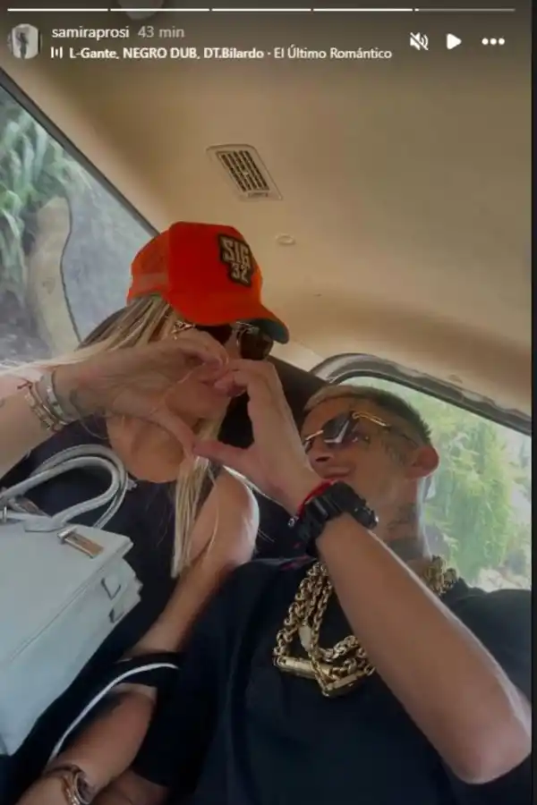 L-Gante y Wanda Nara se reconciliaron.