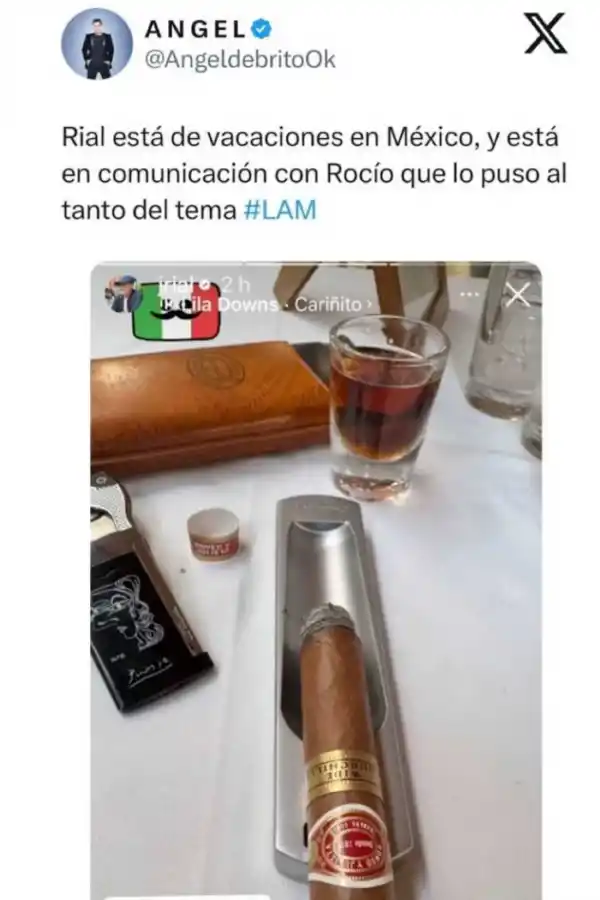 Ángel De Brito mostró que Jorge Rial se encuentra de vacaciones en México, del escándalo con Morena se enteró a través de Rocío, su otra hija.