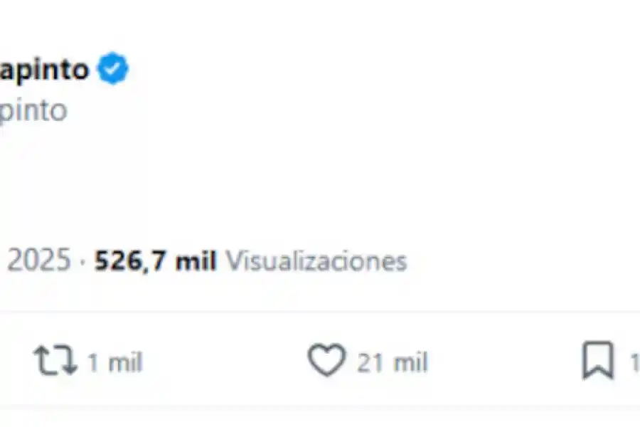 El posteo de Franco Colapinto. 