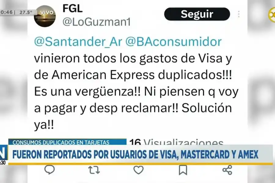 Alertan consumos duplicados en tarjetas de crédito: qué hacer ante el error bancario