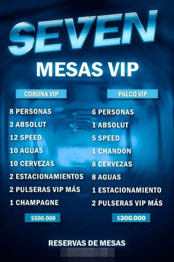 PROMOCIÓN. Los organizadores también contemplaron mesas vip para los asistentes.