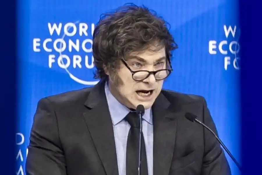 Javier Milei dio un polémico discurso en Davos.