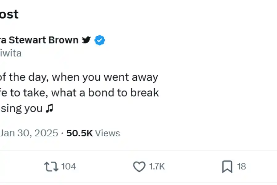 El sentido posteo de Sara Stewart Brown a un mes de la muerte de Jorge Lanata