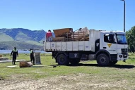 Un boliche que estaba en la Reserva fue totalmente destruido por operarios