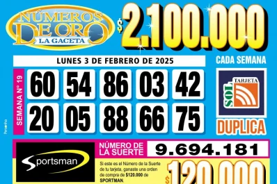 Los Números de Oro de LA GACETA