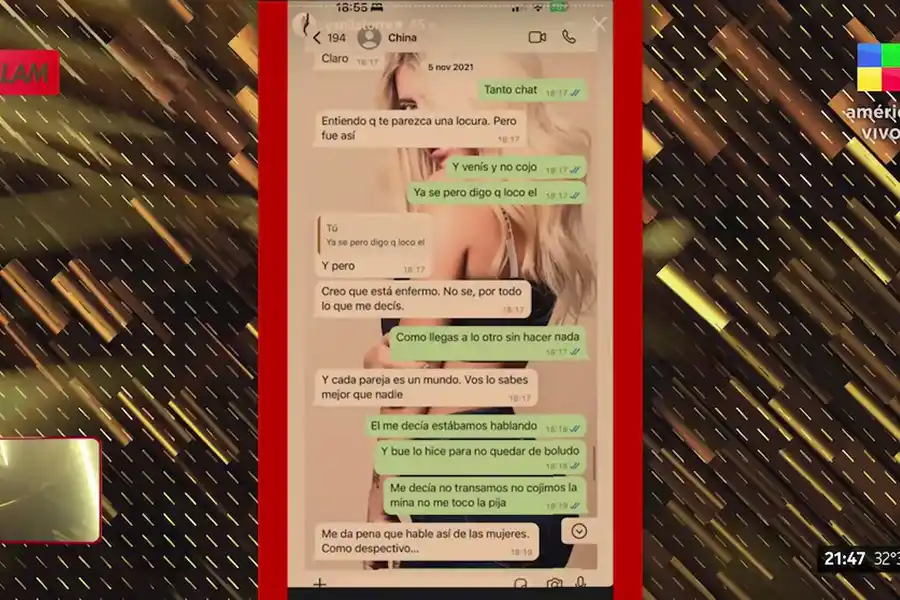 Los mensajes que intercambiaron Wanda Nara y la China Suárez-