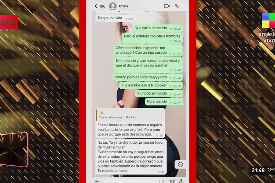 Yanina Latorre dio a conocer los mensajes que la conductora y la actriz intercambiaron sobre Mauro Icardi después del 