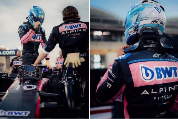 De oreja a oreja: así fue la sonrisa de Colapinto antes de manejar uno de los Alpine