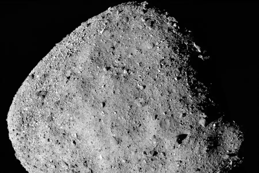 El asteroide Bennu, en una imagen que compartió la NASA.