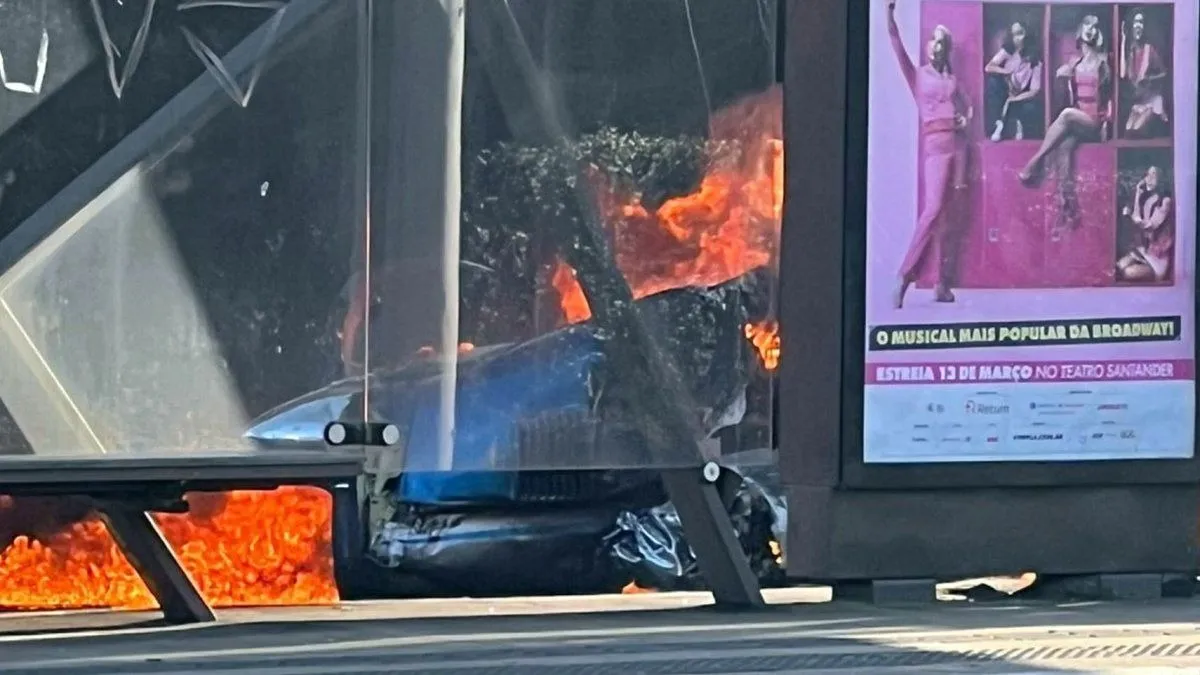 cayó una avioneta en una avenida de San Pablo y hay al menos dos muertos