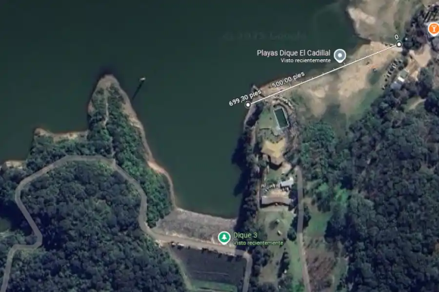 VISTA GENERAL. Así se ve la zona de la tragedia, desde el satélite.