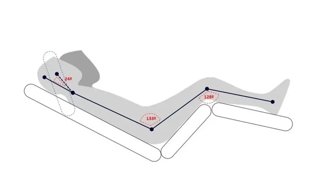 Postura de gravedad cero: la NASA recomendó esta posición para lograr un sueño óptimo.