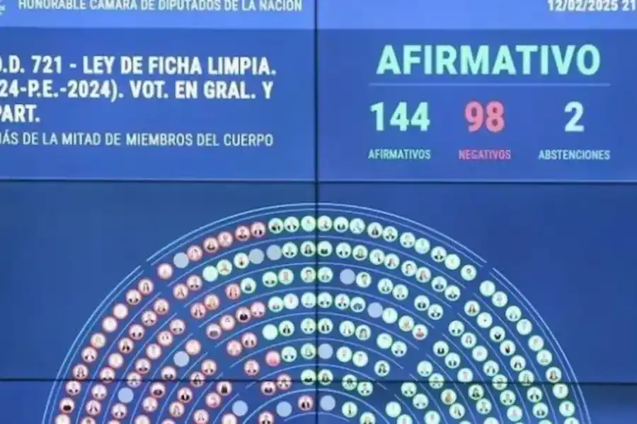 Diputados aprobó Ley de Ficha Limpia y ahora debe tratarla el Senado.