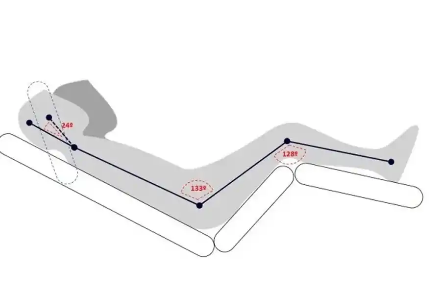 Postura de gravedad cero: la NASA recomendó esta posición para lograr un sueño óptimo.