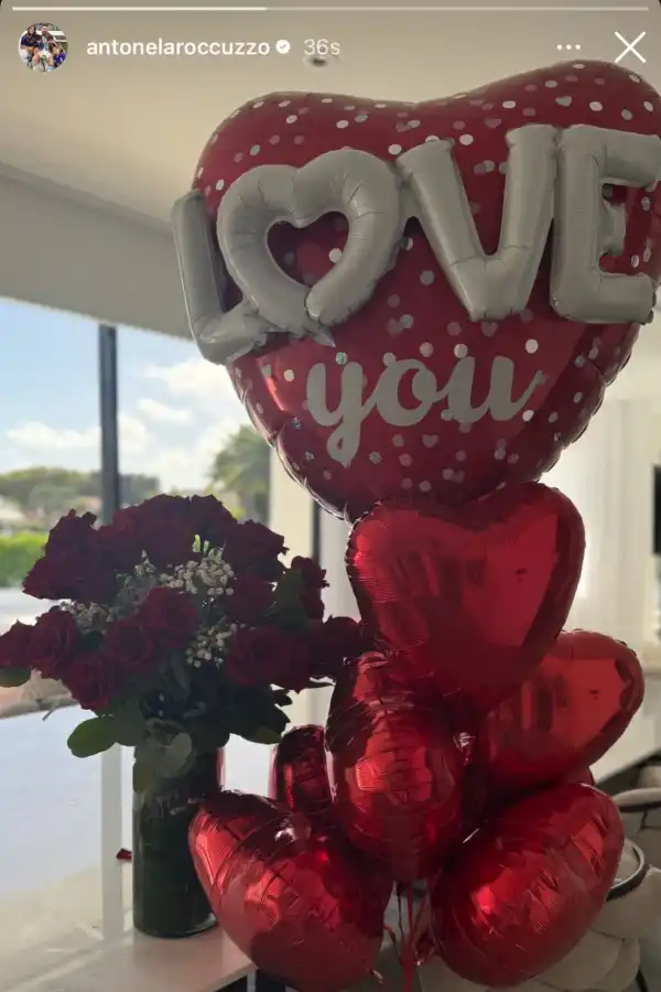 El regalo que Messi le hizo a Antonela Rocuzzo para San Valentín.