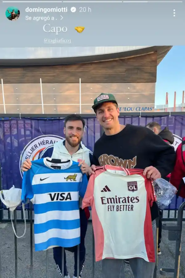 Crossover impensado: un tucumano con pasado en Los Pumas intercambió camisetas con una figura de la Selección Argentina