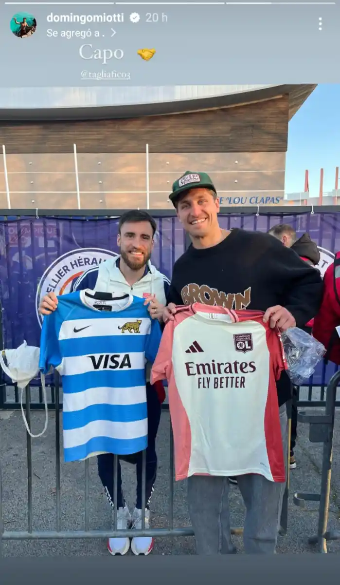 Crossover impensado: un tucumano con pasado en Los Pumas intercambió camisetas con una figura de la Selección Argentina