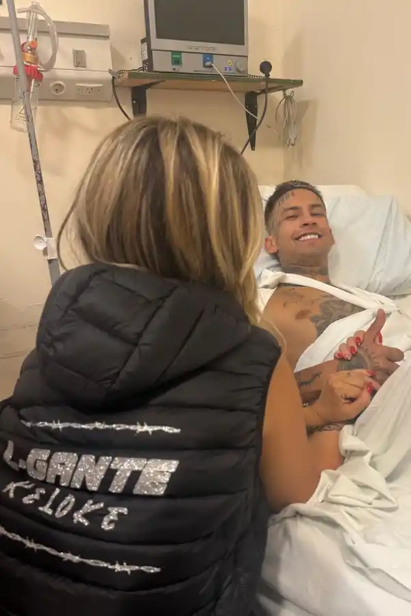 El posteo de Wanda Nara sobre el estado de salud de L-Gante.