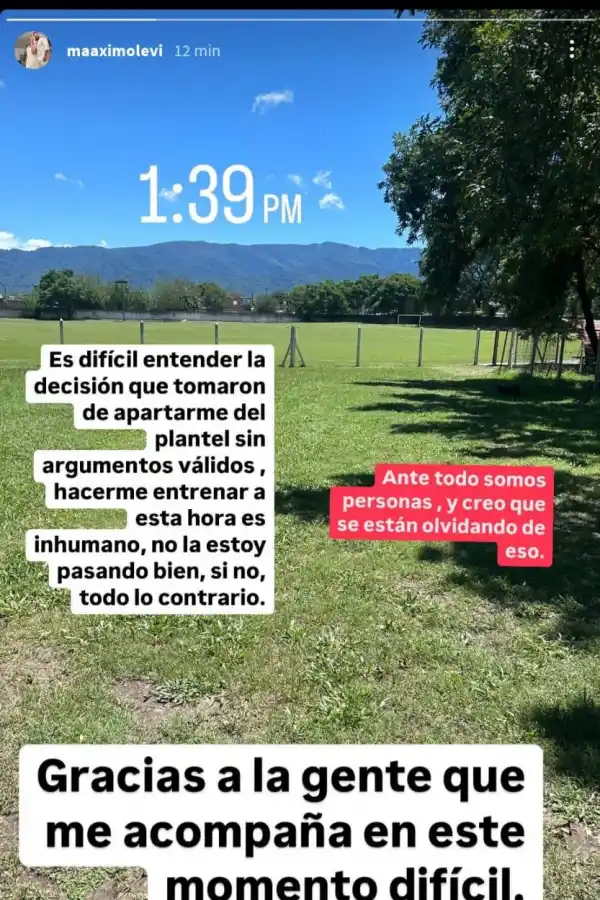 El técnico de San Martín habló sobre la interna con Máximo Levi: Fue apartado con fundamentos