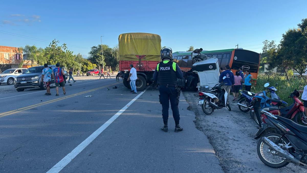 Operativo de seguridad en la ruta 38.