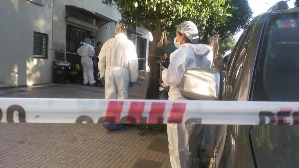 EL DÍA DEL HECHO. Los peritos, al llegar a 25 de Mayo al 1.400.