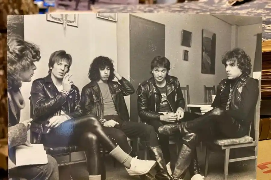 EN LA GACETA. El Carpo con su grupo Riff, en junio de 1983.
