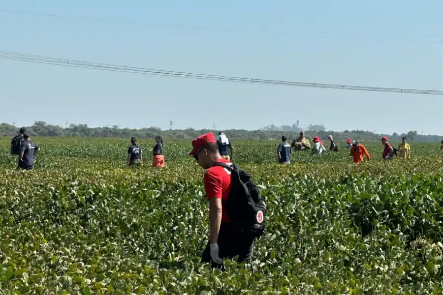Operativo de búsqueda de Liam. LA VOZ / POLICÍA DE CÓRDOBA