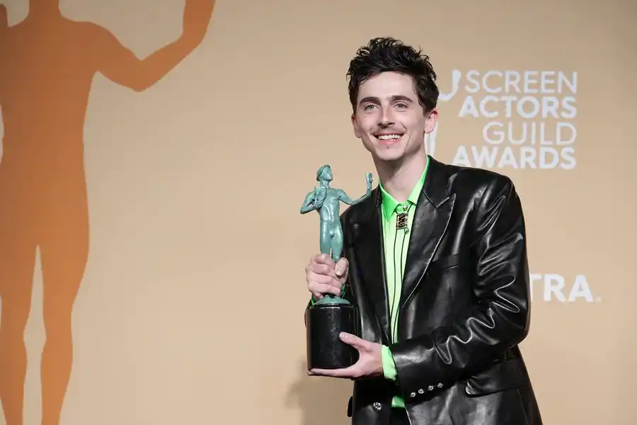 Thimotée Chalamet, mejor actor según los SAG Awards.