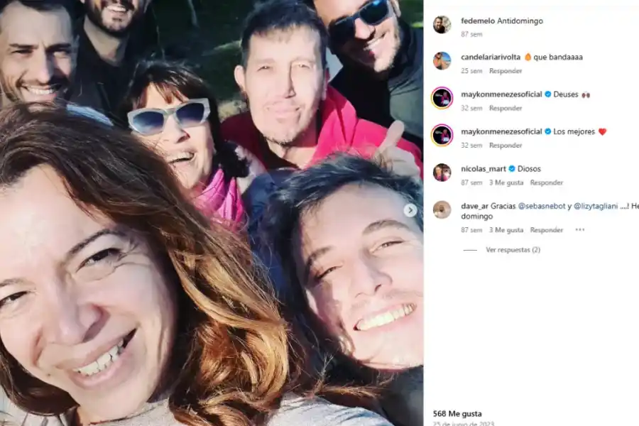 Nicolás Mart es amigo de Lizy Tagliani y La Negra Vernaci..