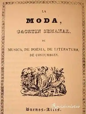 “LA MODA”. La gacetilla semanal que se editó entre 1837 y 1838.