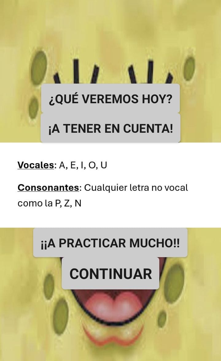 NUMEROSOS PASOS. Así lucen algunas de las ventanas de la aplicación, con las que trabajan los chicos desde la guía de un especialista.