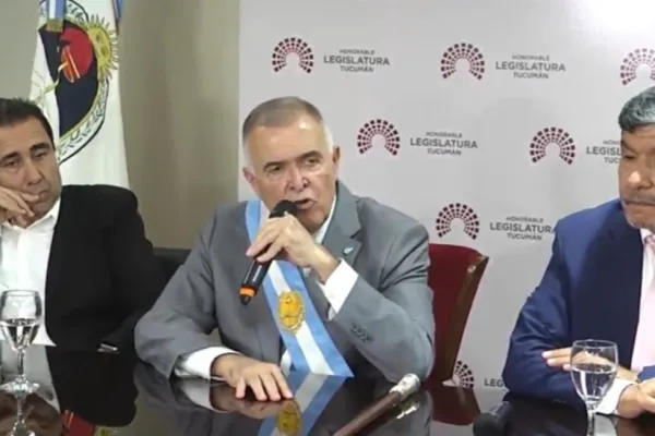 Jaldo rechazó una eventual intervención de la Provincia de Buenos Aires
