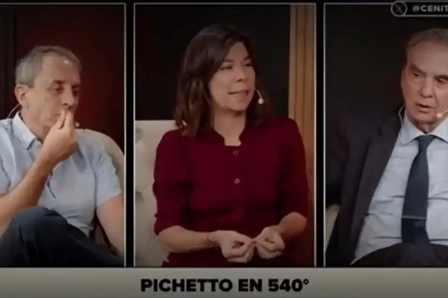 LA ENTREVISTA. Pichetto (derecha) con Tenembaum y O’Donnell.
