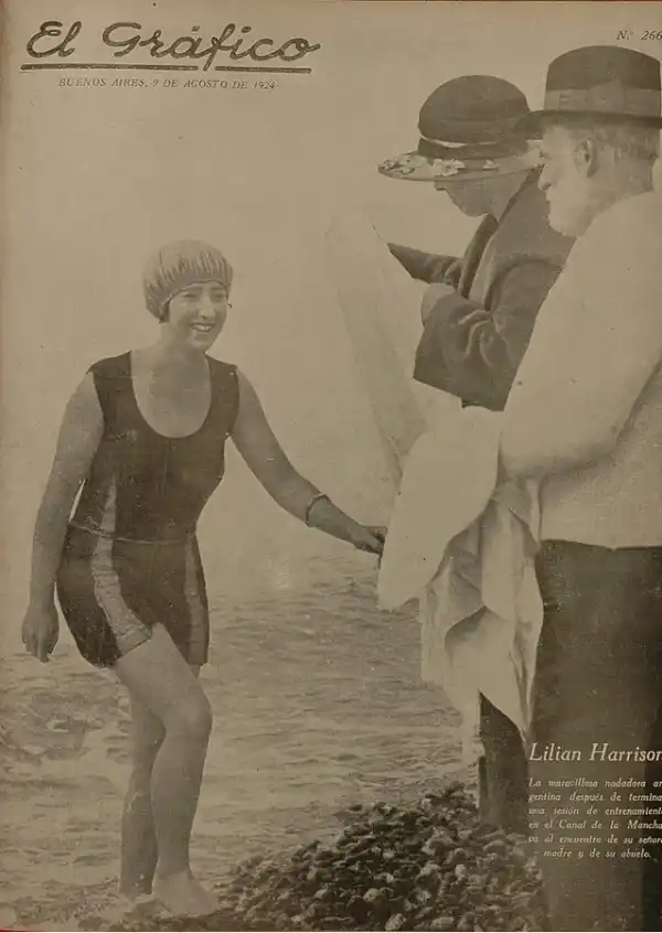 PURA FELICIDAD POR CUMPLIR EL OBJETIVO. Harrison fue la primera en cruzar a nado el río más ancho del mundo.