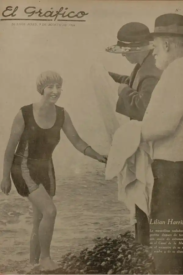 PURA FELICIDAD POR CUMPLIR EL OBJETIVO. Harrison fue la primera en cruzar a nado el río más ancho del mundo.